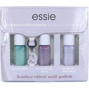 Essie Leathers Collection by Rebecca Minkoff Mini Nagellak Set - #2 - 3 x 5 ml