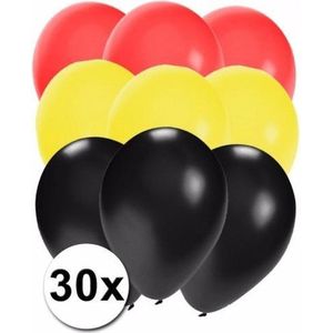 30x Ballonnen in Duitse kleuren