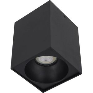 Ledmatters - Opbouwspot Zwart - Dimbaar - 4 watt - 345 Lumen - 2700 Kelvin - Warm wit licht - Lichthoek - IP21 Stofdicht