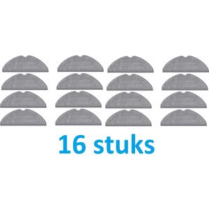 16 x Mop - Dweildoek voor Roborock S7 Maxv / S8 / S8 + / S8 Pro Ultra - beste kwaliteit vervangingen