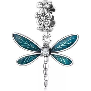 Bedel Libelle - Voor je bedelarmband - Sieraden - Zilver - RomyStones