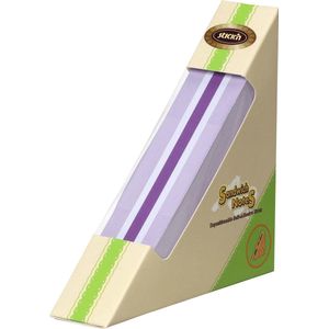 Stick'n Memoblok kubus - sandwich 99x99mm, neon/pastel combinatie lila/paars/wit, 250 sticky notes