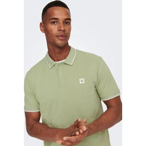 ONLY & SONS ONSFLETCHER LIFE SLIM SS POLO NOOS Heren Poloshirt - Maat S