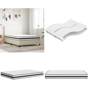vidaXL Binnenveringmatras middelhard 140x200 cm - Binnenveringmatras - Binnenveringmatrassen - Tweepersoonsmatras - Tweepersoons Matras