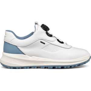 Geox Dames Golfschoenen BOA Amphibiox Wit Lichtblauw