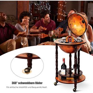 Luxe barwagen - antieke wereldbol globe bar, bartafel, huisbar, barwagen,