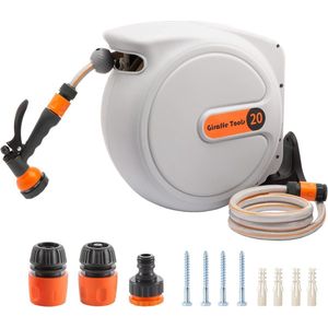 Automatische slanghaspel - 20 m + 2 m - wandmontage - draaibaar