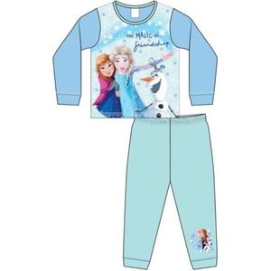 Frozen Disney pyjama - blauw/groen - Anna en Elsa pyama - maat 92/98