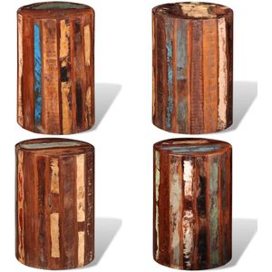 vidaXL Kruk massief gerecycled hout - Kruk - Krukken - Houten Kruk - Houten Krukken