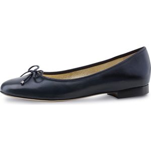 Werner Kern Liu Ballerina's Dames - Donkerblauw Leer - Klassieke Instappers met Strikje - Damesschoenen - Kantoorschoenen - Werner Kern Ballerinas - Donkerblauw - 42