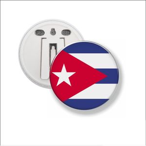 Button Met Clip 58 MM - Vlag Cuba