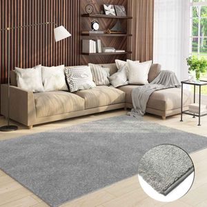 Flycarpets Mono Modern Effen Vloerkleed - Grijs - 200x280 cm