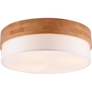 LED Plafondlamp - Plafondverlichting - Torna Sella - E14 Fitting - 3-lichts - Rond - Mat Nikkel/Wit - Aluminium