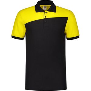 Tricorp Poloshirt Bicolor Naden 202006 Zwart / Geel - Maat XS