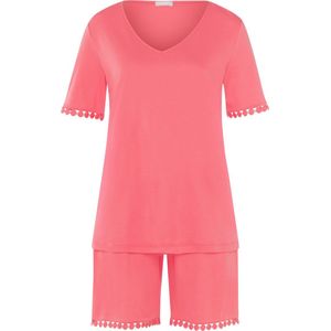 Hanro Pyjama korte broek - 2309 - maat 38 (38) - Dames Volwassenen - 100% katoen- 074935-2309-38