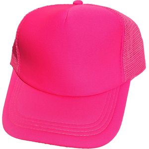 Baseball Cap - Neon pet - Neon Pink - 4 Stuks - Festival