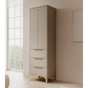 Meubella - Kledingkast Xiano - Beige cm