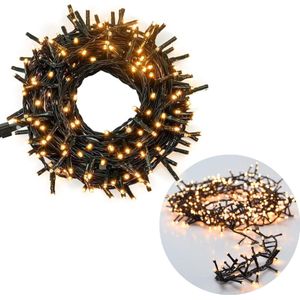 Cheqo® Kerstboomverlichting - Micro Clusterverlichting - Kerstlampjes - Led Verlichting - Kerstverlichting voor Binnen en Buiten - 1500 LED's - 30 Meter - Extra Warm Wit