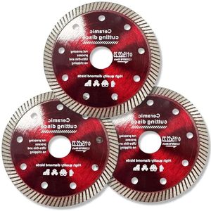 Diameter 115 mm Diamantdoorslijpschijf - 3 stuks - Voor Tegels, Graniet, Marmer, Keramiek, Baksteen