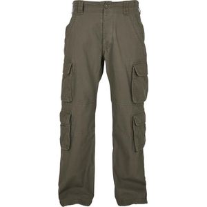 Pure Vintage Trousers Cargobroek met zijzakken Olive - M