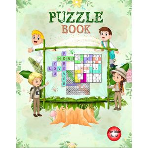 Puzzle book van HugoElena - voor kinderen - 8-12 jaar - Engelse editie - 100 paginas