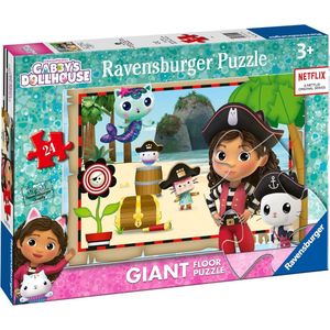 Ravensburger Gabby's Dollhouse 24 Piece Giant Floor Jigsaw Puzzle for Kids Age 3 Years Up - Educational Toddler Toys & Games