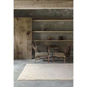LIGNE PURE Prime – vloerkleed – tapijt – handgetuft – wol – eco – berber – boho – Wit Grijs - 200x300