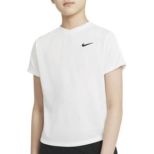 Nike Sportshirt - Maat S - Jongens - Wit/zwart