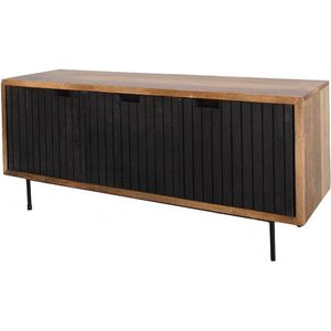 Dressoir Kast - 2 Deuren - Industrieel - Hout/Metaal - 40x125x55cm