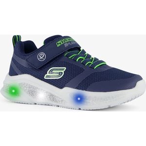 Skechers Meteor Lights kinder sneakers lichtjes - Blauw - Maat 34