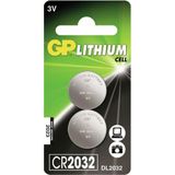 GP Batteries Lithium Cell CR2032 Single-use battery 3 V | Blister 2 stuks