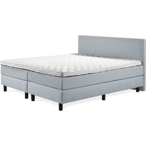 Boxspring Luxe 180x200 Glad Ijsblauw