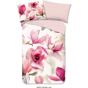 Good Morning Dekbedovertrek ""magnolia bloemen"" - Multi - (200x200/220 cm) - Katoen