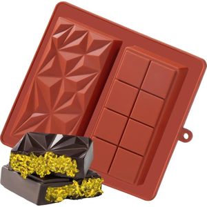 Siliconen Mal voor Grote Chocolade Staven – Flexibele Candy Bar Vorm voor Pistachevulling, Fudge en Zelfgemaakte Repen | Oven- en Vriezerbestendig