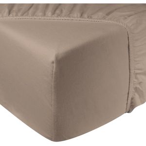 Hoeslaken flanel - 100% katoen - 140x200 - beige