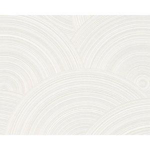 GROTE CIRKELS BEHANG | Etnisch Dessin - wit - A.S. Création My Home My Spa