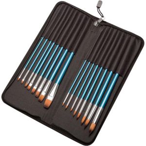 Kwasten conda set synthetisch 16 stuks in etui | Set a 16 stuk