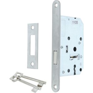 Kastslot inclusief 2 sleutels met RVS voorplaat 20x174 mm