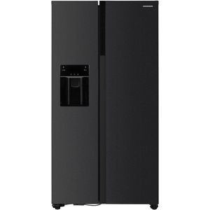Heinner Amerikaanse Koelkast met Water- & IJsdispenser - Full No Frost - 513 Liter - 39 dB - LED Touch Display - Eco Stand - 5 Jaar Garantie - Antraciet