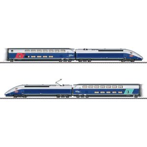 Märklin TGV Euroduplex, Spoorweg- & treinmodel, HO (1:87), Jongen/meisje, Metaal, 4 stuk(s), 15 jaar