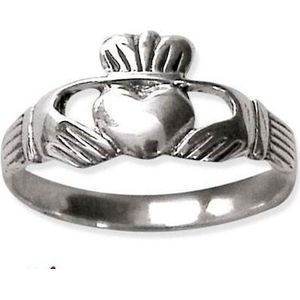 Claddagh Zilveren Ring maat 52 (R159.52)