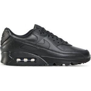 Nike Air Max 90 Leather - Heren Sneakers - Black/Black-Black - Maat 47.5