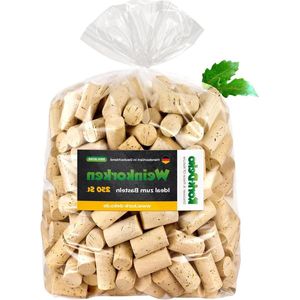 Nieuwe wijnkurken - 250 stuks om te knutselen en decoreren - 45 x 24 mm - natuurkurk - Portugal