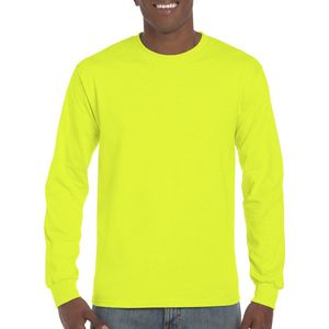 T-shirt met lange mouwen 'Ultra Cotton' Safety Green - M