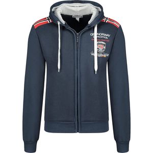 Vest Met Capuchon En Rits Geographical Norway Finion Navy - 3XL