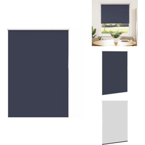 vidaXL Rolgordijn - Rolgordijnen - Dag- En Nachtgordijn - Verduisterend Rolgordijn - Rolgordijn verduisterend 110x175 cm stofbreedte 105,7 cm blauw