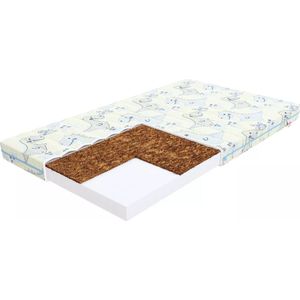 FDM® CALM DINO Babymatras 80x190 cm - Koudschuim Baby Matrassen - Hoogte 10 cm H3 en H4 - Kokos - Dubbelzijdig - Afritsbaar hoes wasbaar - Bestand tegen schimmels en andere allergenen - Öko-Tex gecertificeerd