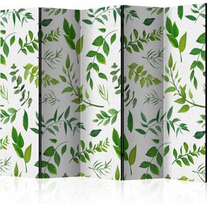 Kamerscherm - Scheidingswand - Vouwscherm - Green Twigs II [Room Dividers] 225x172 - Artgeist Vouwscherm