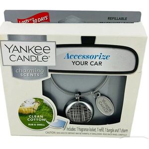 Yankee Candle - Auto Luchtverfrisser parfum - Metalen armband - Clean Cotton Charming Scents