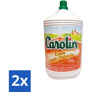 Carolin - Vloerreinigingsmiddel - Tegelreiniger - Extra Lijnolie - 5 L - Voordeelverpakking - 2 stuks
